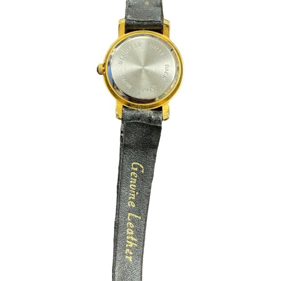 Time Magazine Women's Promo Watch with Black Leather Band SKU 1050 - Picture 4 of 4